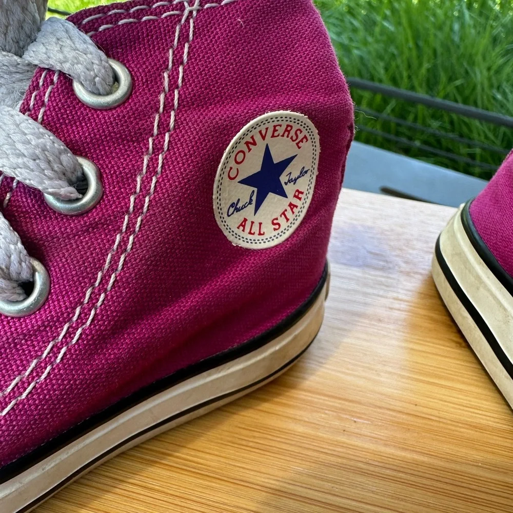 Converse All Star Infant Baby Girl Size 5 High Top Sneaker Shoes! Pink!